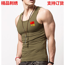 流線(xiàn)韻律（Streamline rhythm） 短袖 男士T恤 軍綠前胸中國款 