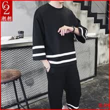 C2潮朝(C2 chao chao) 短袖 男士T恤 黑色- 