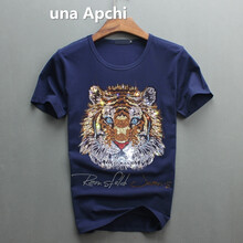 una Apchi 短袖 男士T恤 藏藍(lán)色 XL，L，XXXL，M，XXL