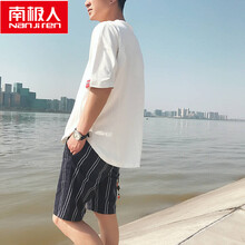 南極人（Nanjiren） 五分袖 男士T恤 白色 XL，L，XXXL，M，XXL
