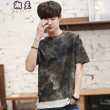 潮至（CHAOZHI） 短袖 男士T恤 軍綠色 S，XL，L，M，XXL，XXXL