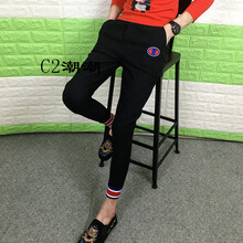 C2潮朝（C2 CHAO CHAO） 短袖 男士T恤 紅藍標九分褲單件裝 