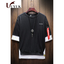 UYUK 短袖 男士T恤 黑色 S，XL，L，M，XXL，XXXL