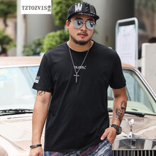 唐治（TZTOZVIS） 短袖 男士T恤 黑色T1653 