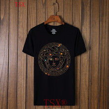 TSX 短袖 男士T恤 1002金鉆黑色 S，XL，L，M，加大，XXL，XXXL