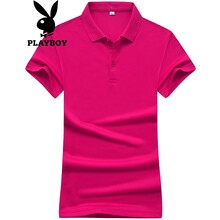 花花公子（PLAYBOY） 短袖 男士T恤 玫紅（女） 