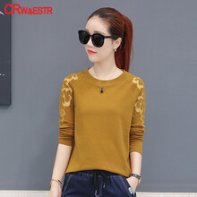 CRW&ESTR 蕾絲 短袖 T恤 女 圓領(lǐng)