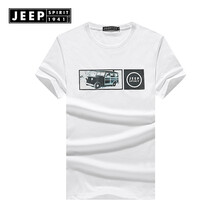 吉普（JEEP） 短袖 男士T恤 白色(偏小一碼) 