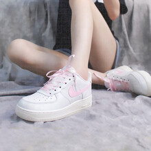耐克（NIKE）板鞋櫻花粉絲綢緞314219-130 