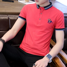 普鴕（PUTUO） 短袖 男士T恤 桃紅色 XL，L，XXXL，XXL，M，加大