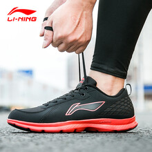李寧（LI-NING）跑步鞋001-1黑紅 42