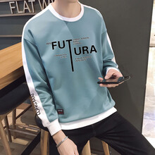 富貴鳥 長袖 男士T恤 WY3097湖藍(lán)（FUTURA） 