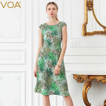 VOA 碎花 3D，拼接，印花 連衣裙
