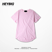 HEYBIG 短袖 男士T恤 粉紅色 S