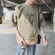 古萊登（GODLIKE） 短袖 男士T恤 T602軍綠色 S，XL，L，XXXL，M，XXL