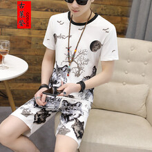 古萊登（GODLIKE） 短袖 男士T恤 狼頭白 XL，L，XXL，M，XXXL
