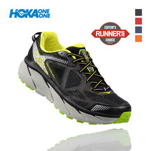 HOKA ONE ONE跑步鞋黑/亮綠/橘 