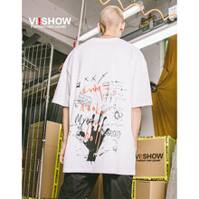 viishow 短袖 男士T恤 手印白色 