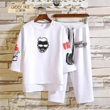古萊登（GODLIKE） 短袖 男士T恤 B1178白色套裝 S，XL，L，XXL，XXXL，M