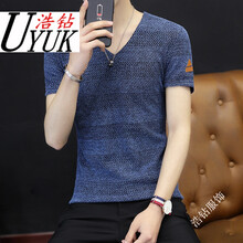 UYUK 短袖 男士T恤 藍(lán)色 XL，L，M