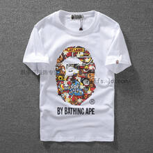A BATHING APE 短袖 男士T恤 白色 S