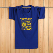 K L B ZHE 短袖 男士T恤 藍色 XL，L，M，XXL，XXXL，加大