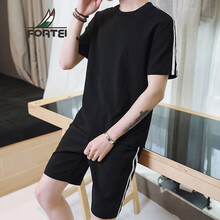 富鋌（FORTEI） 短袖 男士T恤 D82黑色 XL，L，XXL，M，XXXL