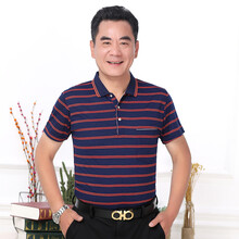 英菲蘭朵（YING FEI LAN DUO） 短袖 男士T恤 藏青色 J 906款 