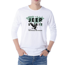 Jeep 長(cháng)袖 男士T恤 白色 XL，L，M，XXL，XXXL