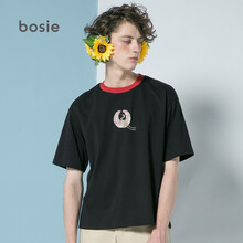 bosie 短袖 男士T恤 黑色 