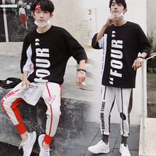 奧麗菲尼（OLIVEPHONI） 七分袖 男士T恤 紅色B1177 XL，L，M，XXL，XXXL