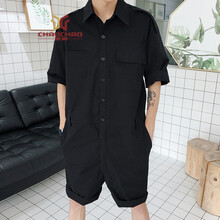 C2潮朝（C2 CHAOZHAO） 五分袖 男士T恤 黑色617c-K03 XL，L，M
