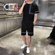 C2潮朝（C2 CHAOZHAO） 短袖 男士T恤 6號色短袖+短褲 XL，L，XXXL，XXL，M