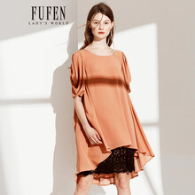 FUFEN 純色  連衣裙