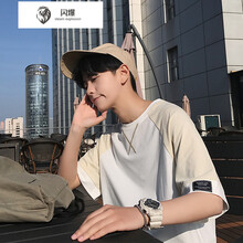 閃爆（SHANBAO） 短袖 男士T恤 卡其色 XL，L，XXL，XXXL，M