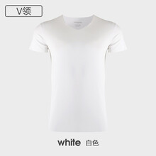 敦之盾（DONGDON） 短袖 男士T恤 V領(lǐng)白色 XL，L，M，XXL，XXXL