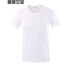 英菲蘭朵（YING FEI LAN DUO） 短袖 男士T恤 短袖白色 