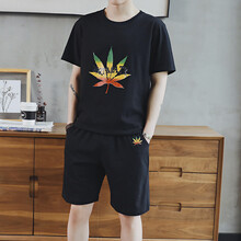 柏裳（POSHAWN） 短袖 男士T恤 DS80黑色 