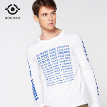BONOBO 長(zhǎng)袖 男士T恤 白色 