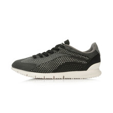 李寧（LI-NING）跑步鞋ALCL029-1黑/米白 