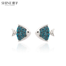 萱子飾品（xuanzi）耳環(huán)925銀，S925銀+合成水鉆