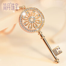 水晶鑰匙毛衣鏈