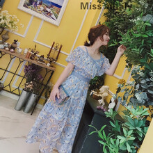 miss nitaly 碎花 拼接，印花，蕾絲 連衣裙