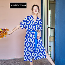 AUDREYWANG 抽象圖案 印花 連衣裙