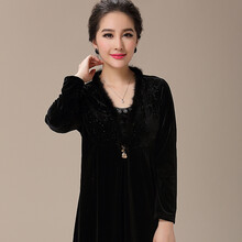 2014新款中老年女装秋装 中年妈妈装时尚花色