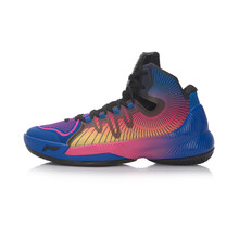 李寧（LI-NING）籃球鞋晶藍(lán)色/熒光果粉/新基礎(chǔ)黑 