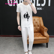 古萊登（GODLIKE） 長(zhǎng)袖 男士T恤 佛白色一套 XL，L，XXXL，XXL，M