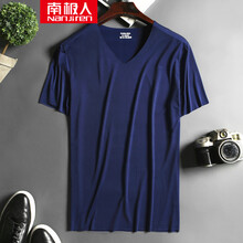 南極人（Nanjiren） 短袖 男士T恤 藏青色 XL，L，XXL，XXXL，M