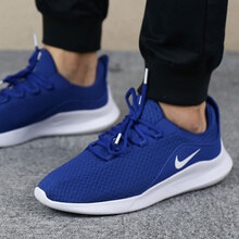 耐克（NIKE）跑步鞋AA2181-400藍(lán)/白休閑 