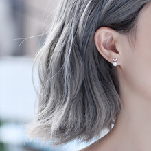 可愛(ài)珍珠耳環(huán)心形耳釘